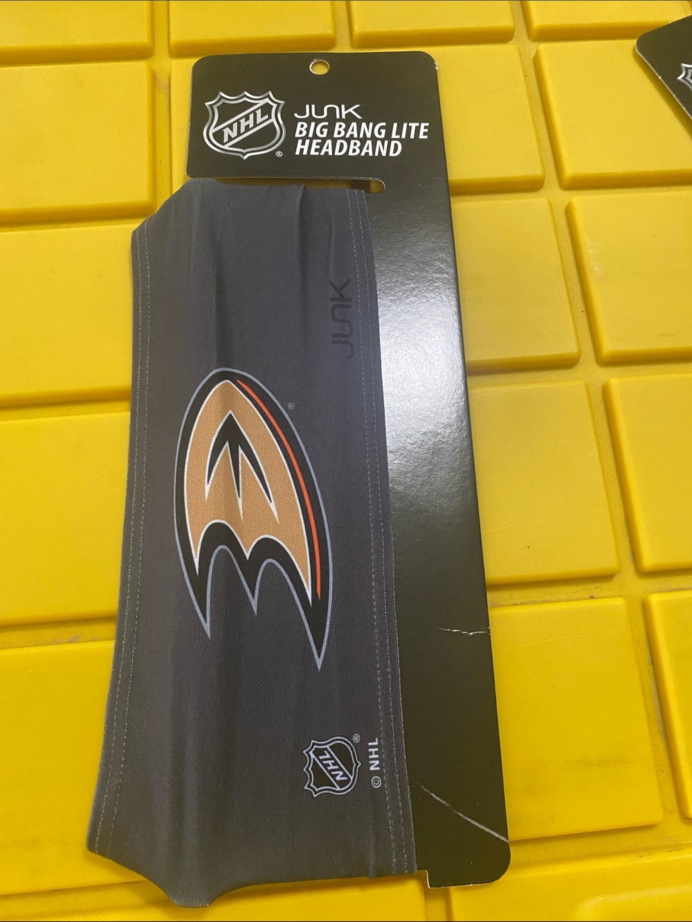 Unk NHL Anaheim Ducks Black Orange Headband